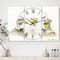 Designart Three White Ducks Farmhouse Multipanel Wall Clock
